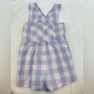 TBBC Reagan Romper Lauderdale Lavender Chattanooga Check Size 5 NWOT